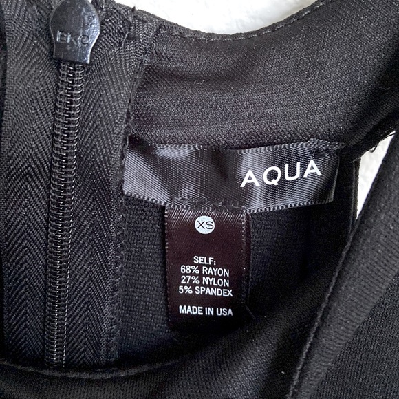 NWT Aqua high neck black dress - Picture 4 of 5